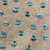 Plutus Blue Wool Dot Luxury Throw Pillow