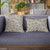 Plutus Blue Wool Dot Luxury Throw Pillow