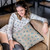 Plutus Blue Wool Dot Luxury Throw Pillow