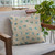 Plutus Blue Wool Dot Luxury Throw Pillow