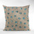 Plutus Blue Wool Dot Luxury Throw Pillow