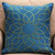 Plutus Calico Island Blue and Green Geometric Luxury Throw Pillow