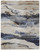 8' X 10' Blue Gray and Tan Abstract Power Loom Area Rug