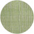 8' Green Ivory And Gray Round Striped Washable Indoor Outdoor Area Rug