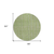 8' Green Ivory And Gray Round Striped Washable Indoor Outdoor Area Rug