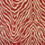 Plutus Oasis Waves Red Luxury Throw Pillow