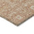 9' X 12' Coral And Ivory Floral Washable Indoor Outdoor Area Rug