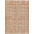 9' X 12' Coral And Ivory Floral Washable Indoor Outdoor Area Rug