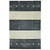 8' X 10' Charcoal And Ivory Wool Striped Hand Woven Area Rug