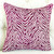 Plutus Oasis Waves Purple and Beige Luxury Throw Pillow