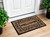 18" X 30" Natural And Black Coir Welcome Outdoor Door Mat