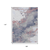 9' X 12' Blush And Gray Abstract Washable Indoor Outdoor Area Rug