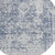 8' Navy Blue Round Oriental Washable Indoor Outdoor Area Rug