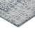 8' Navy Blue Round Oriental Washable Indoor Outdoor Area Rug