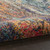 9' X 12' Navy Blue Red and Orange Abstract Non Skid Area Rug