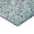 5' X 8' Teal Blue Gray And Charcoal Geometric Washable Indoor Outdoor Area Rug