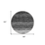 8' Gray Silver And Ivory Round Ombre Washable Indoor Outdoor Area Rug