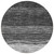 8' Gray Silver And Ivory Round Ombre Washable Indoor Outdoor Area Rug