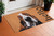 17" X 29" Natural And Red Coir Dog Outdoor Door Mat