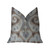 Plutus Paragon Brown, Blue and Beige Luxury Throw Pillow