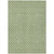 5' X 8' Green And Gray Floral Washable Indoor Outdoor Area Rug