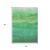 5' X 8' Green And Teal Blue Striped Washable Indoor Outdoor Area Rug