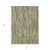 5' X 8' Artichoke Green And Ivory Striped Washable Indoor Outdoor Area Rug