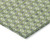 3' X 5' Green And Gray Floral Washable Indoor Outdoor Area Rug