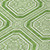 3' X 5' Green And Ivory Geometric Washable Indoor Outdoor Area Rug