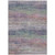 5' X 8' Blush Striped Washable Indoor Outdoor Area Rug