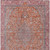 3' X 5' Orange And Red Medallion Washable Indoor Outdoor Area Rug