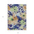 5' X 8' Navy Blue And Beige Floral Washable Indoor Outdoor Area Rug
