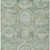 5' X 8' Sage And Gold Medallion Washable Indoor Outdoor Area Rug