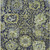 3' X 5' Fern Green And Blue Damask Washable Indoor Outdoor Area Rug