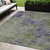 5' X 8' Olive Green And Dark Purple Abstract Washable Indoor Outdoor Area Rug