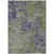 5' X 8' Olive Green And Dark Purple Abstract Washable Indoor Outdoor Area Rug