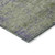 5' X 8' Olive Green And Dark Purple Abstract Washable Indoor Outdoor Area Rug