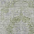 3' X 5' Olive Green Floral Medallion Washable Indoor Outdoor Area Rug