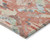 5' X 8' Coral And Orange Geometric Washable Indoor Outdoor Area Rug