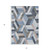 5' X 8' Blue Geometric Washable Indoor Outdoor Area Rug