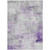 5' X 8' Lavender Gray And Ivory Abstract Washable Indoor Outdoor Area Rug