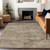 5' X 8' Brown And Taupe Aztec Washable Indoor Outdoor Area Rug