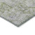 5' X 8' Olive Green Floral Medallion Washable Indoor Outdoor Area Rug