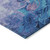 5' X 8' Gold Yellow And Teal Blue Abstract Washable Indoor Outdoor Area Rug