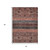 3' X 5' Rust Gray And Salmon Medallion Washable Indoor Outdoor Area Rug