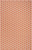 4' X 6' Coral And Ivory Geometric Indoor Outdoor Area Rug