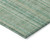 5' X 8' Aqua Beige And Teal Blue Striped Washable Indoor Outdoor Area Rug
