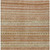 3' X 5' Terra Cotta And Rust Striped Washable Indoor Outdoor Area Rug
