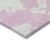 5' X 8' Pink And Ivory Abstract Washable Indoor Outdoor Area Rug