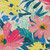 5' X 8' Blush And Pink Floral Washable Indoor Outdoor Area Rug
